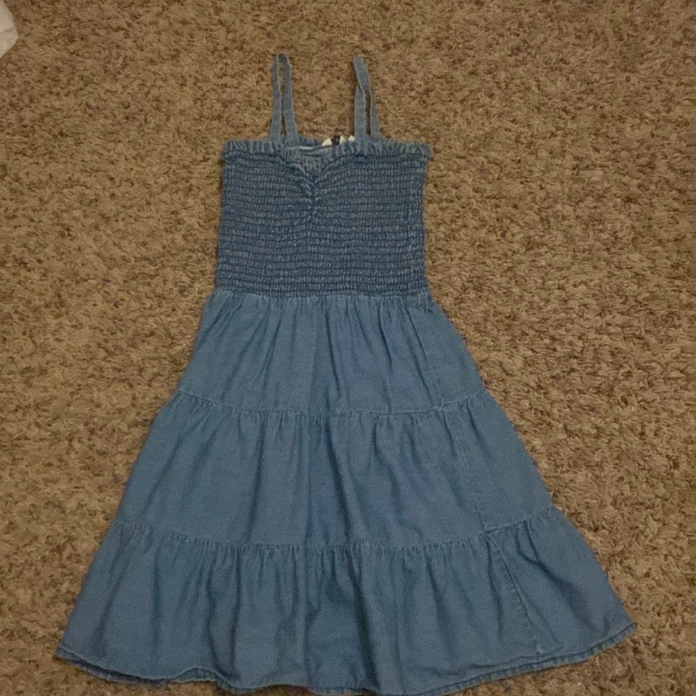 Size 8 Janie and Jack smocked denim dress